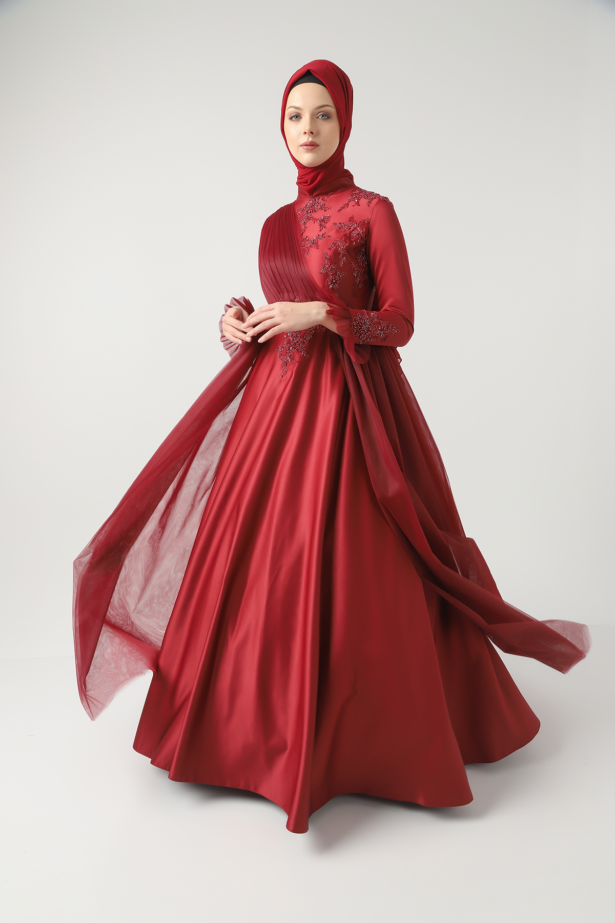 Nupel Tesettür Abiye Elbise