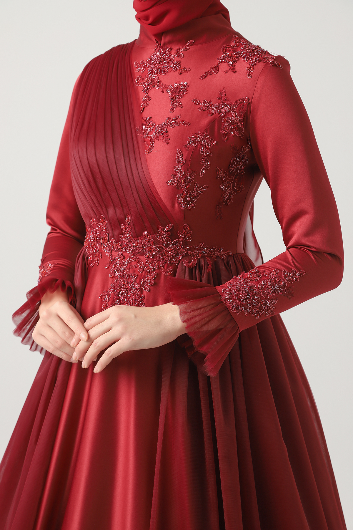 Nupel Tesettür Abiye Elbise