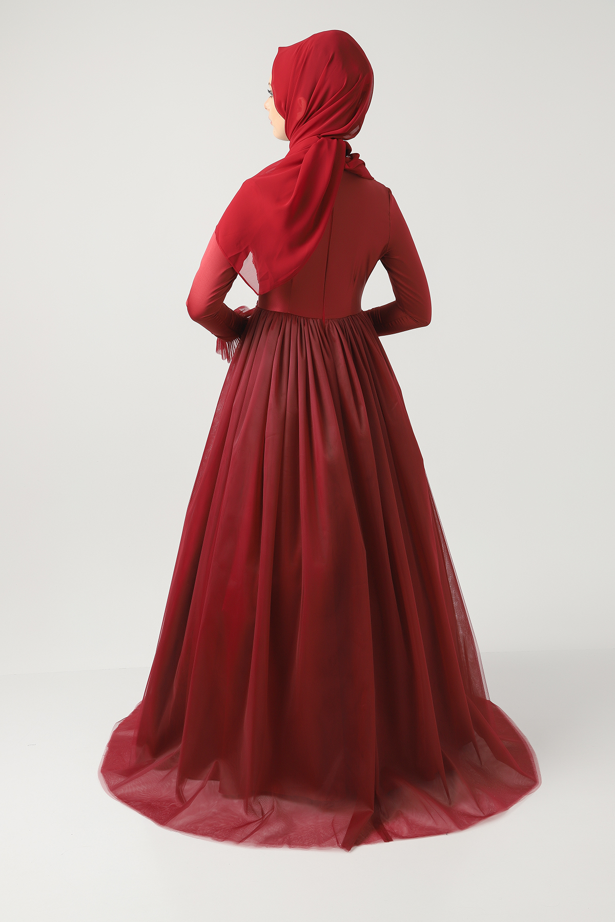 Nupel Tesettür Abiye Elbise