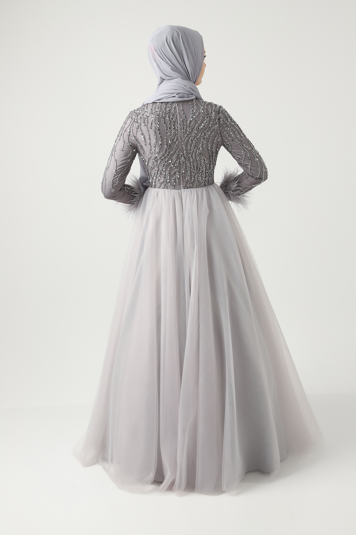 Burçak Abiye Düğün Nişan Söz Nikah Kına Tesettür