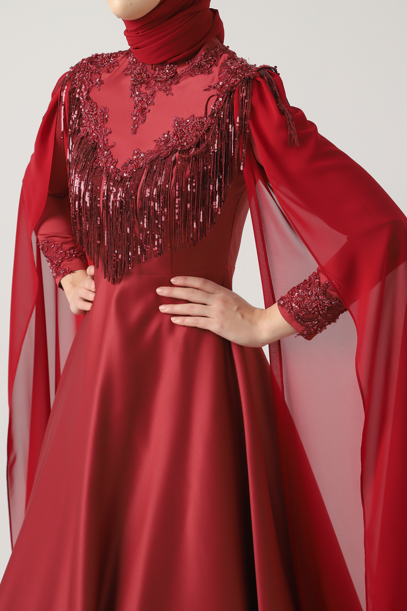 Yakut Abiye Düğün Nişan Söz Nikah Kına Tesettür