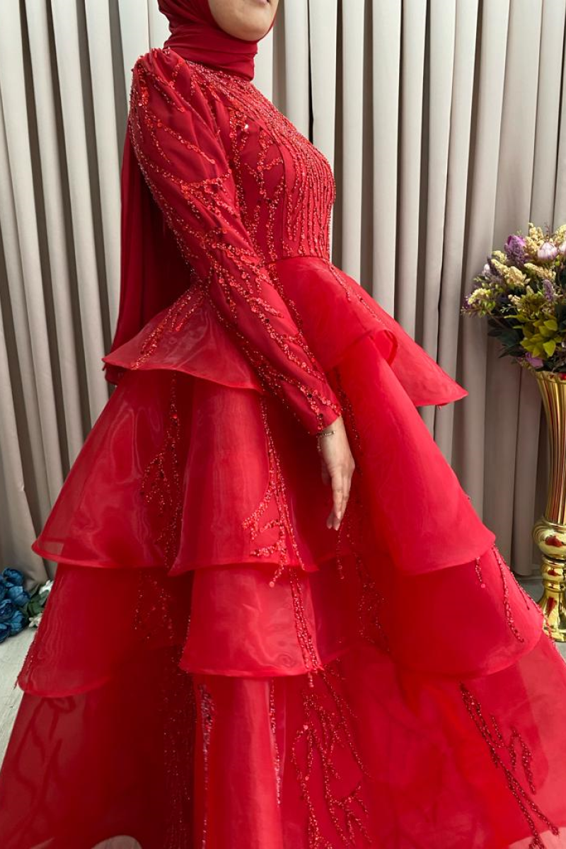 Abiye Elbise Tesettür Giyim Nikah Nişan Kına E Tesettür Sweatshirt